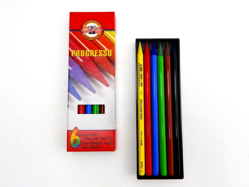 Kohinoor Progresso Woodless Colored Pencil Sets 624 Crayons Etsy