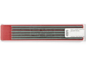 KOH-I-NOOR 2mm Colored Drawing Leads - 120mm Black Graphite Leads For Mechanical Pencils (Pack Of 12)