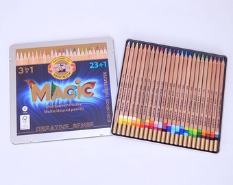 Koh-I-Noor magische veelkleurige driekleurige potlodenset 24 stuks 12 stuks 3444 3442