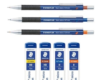 STAEDTLER Mars Micro Carbon Mechanical Pencil 775 Lead Refills - Etsy