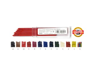 Color Lead Refills 3.2mm Koh-I-Noor 4040 Mines for Mechanical Pencil