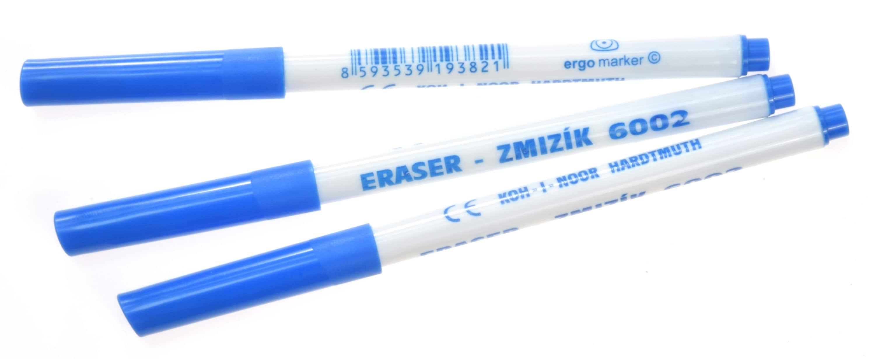 Eraser Pen Ink Remover 3pc Pack Fountain Pens Eradicator Koh-i-noor Ergo  Grip New 