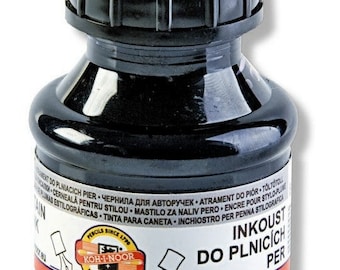 Fountain Pen Ink Black Blue Red Green Document Koh-i-noor 50g Refilling