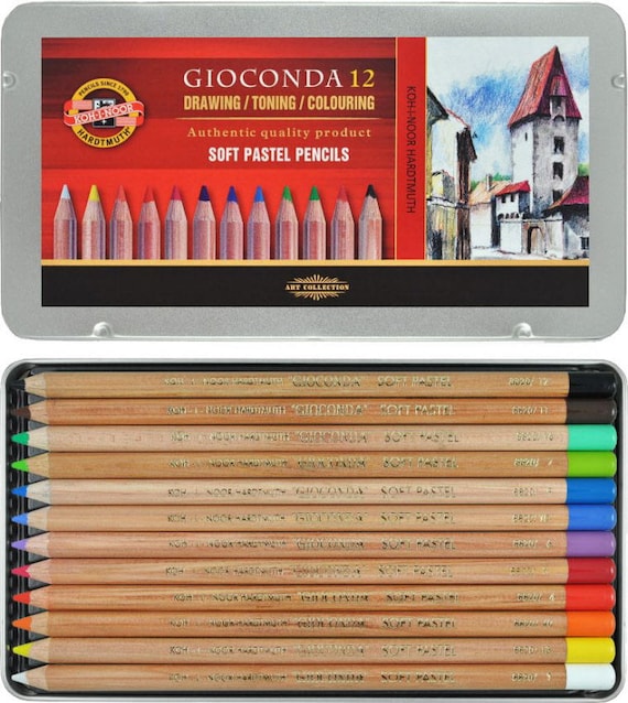 Dry Soft Pastel Pencil Set Koh-i-noor Gioconda 8829 8828 8827 Dusty Crayons  for Artists Drawing Coloring -  Denmark