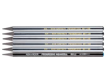 Koh-I-Noor Progresso Graphite Pencils: Woodless Aquarell Set