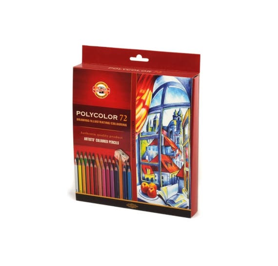 Coloured pencils POLYCOLOR 48 0R 72 COLOURS KOH-I-NOOR 3827 OR 3826 RETRO