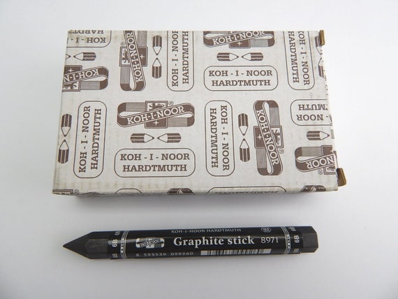 Jumbo Graphite Pencil Stick Woodless Thick Set Koh-i-noor Progresso 8971 