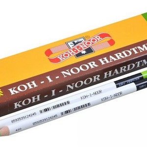 Dry Highlighter Colored Pencil Set Koh-I-Noor 3411 3415 Marker Neon Cryon Pink Red Green Blue Yellow Orange Text Highlighting Drawing image 3