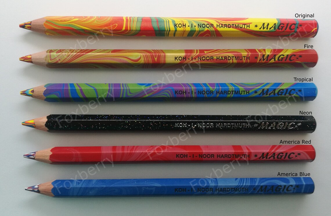 Multicolored Lead Jumbo Colored Pencil Kohinoor Magic 3405 Etsy Canada