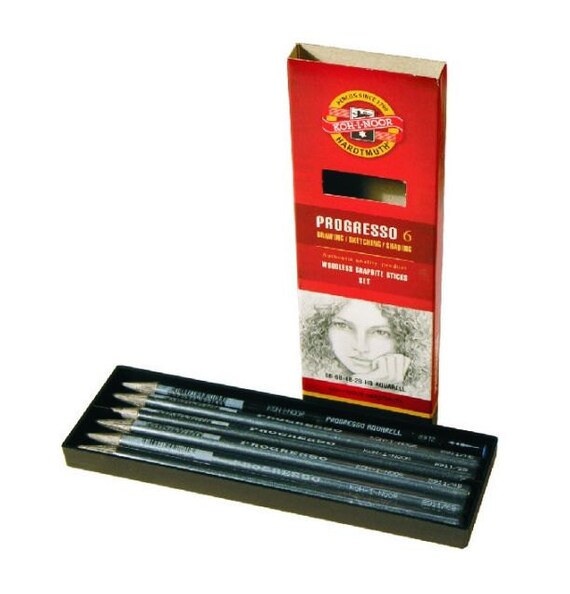 Woodless Graphite Pencils, Set of 6