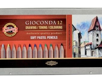 Koh-I-Noor Gioconda Drawing Soft Pastel Pencils 48 Colours 8829