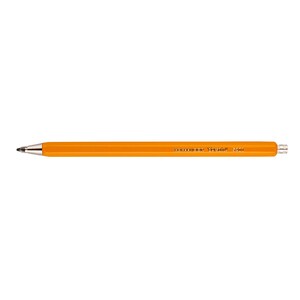 May include: A bright orange mechanical pencil with a silver tip and a black inscription that reads "Staedtler Mars 240 1.1 mm HB".