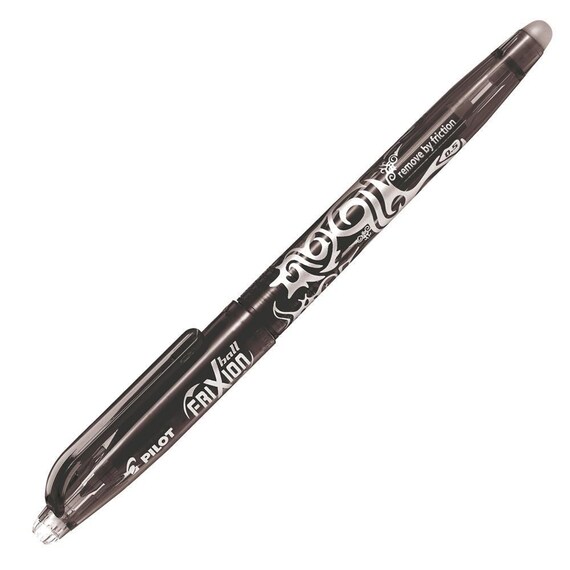 8 Penne Cancellabili Nere, Punta Fine 0.5 Mm, Con Gomma Incorporata. Inchiostro Gel Scorrevole, Ideale Per Scuola, Ufficio E Disegno.