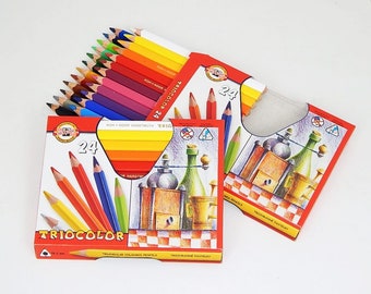 Koh-I-Noor TRIOCOLOR 3154 Jumbo Dreieckige Buntstifte Set