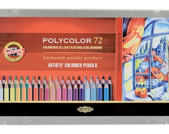 Lot de 72 crayons de couleur, Ensemble de crayons gras pour dessin, fo –