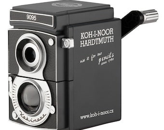 Table Top Sharpener Koh-I-Noor 9095 Retro Camera Design Jumbo Pencil