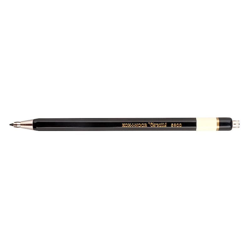 May include: A black mechanical pencil with a white eraser and the text "KOH-I-NOOR Versatil 5900" printed in gold.