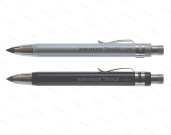 Koh-I-Noor 5.6mm All Metal Mechanical Pencil with Clip & Sharpener