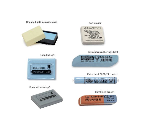 Pencil Rubber Eraser for Graphite Pencils Ink Crayon Koh-i-noor