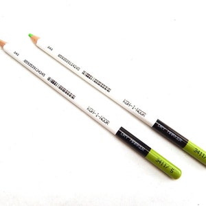 Dry Highlighter Colored Pencil Set Koh-I-Noor 3411 3415 Marker Neon Cryon Pink Red Green Blue Yellow Orange Text Highlighting Drawing image 9