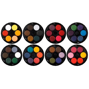 鮮やかな染料ベースの鮮やかな色の水彩絵の具セット Koh-I-Noor ホイールディスク 水溶性アート ペインティング アクアレル