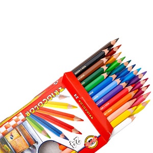 Koh-I-Noor TRIOCOLOR 3154 Set di matite colorate triangolari Jumbo