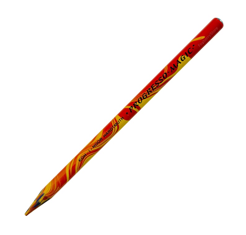 Woodless Colored Pencil Koh-I-Noor Progresso 8750 8775 Gold Silver Magic White Drawing Coloring Sketching Magic