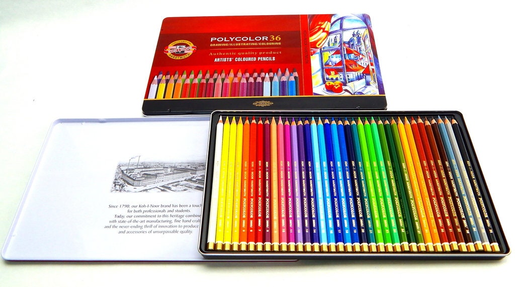 Koh-I-Noor : Polycolor : Artist Colored Pencils 3825 : Set of 36