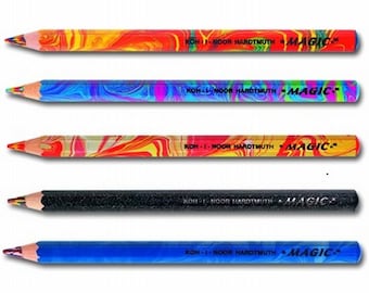 Mehrfarbiges Jumbo-Bleistift-Set Koh-I-Noor Magic 3406, farbiges Kunstzeichnen, Malen, 5er-Pack