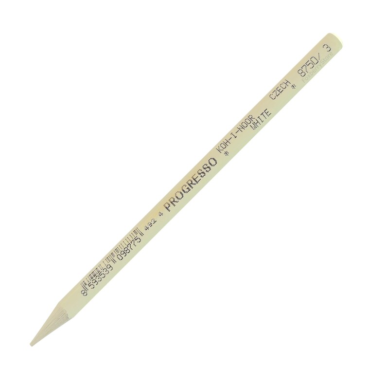 Woodless Colored Pencil Koh-I-Noor Progresso 8750 8775 Gold Silver Magic White Drawing Coloring Sketching White
