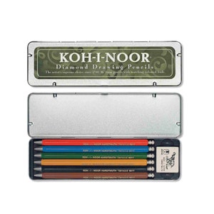 All Metal Mechanical Pencils in Metal Case Koh-I-Noor Diamond Versatil 5217 Drawing Clutch Leadholder