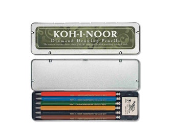 All Metal Mechanical Pencils in Metal Case Koh-I-Noor Diamond Versatil 5217 Drawing Clutch Leadholder High Quality