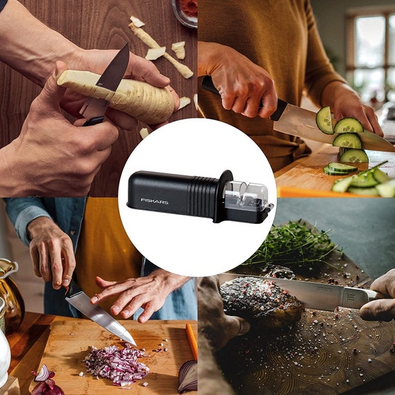 Fiskars Roll-sharp Knife Sharpener With Ceramic Grindstone 