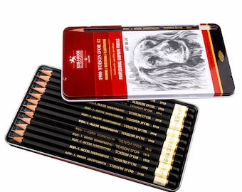 Graphite Pencil Set KOH-I-NOOR Toison Black 8B-8H 1902 1912 Professional