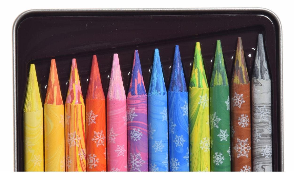 Woodless Multicolored Pencil Set Koh-i-noor Progresso Magic 8774 8772  Coloring Drawing 3in1 Creative Tricolor 