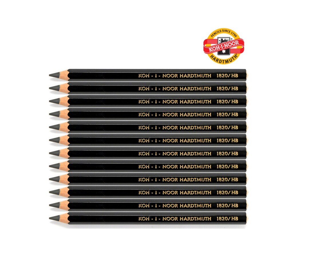 Jumbo Graphite Pencils Kohinoor 1820 Pack of 12 Pieces Thick Etsy