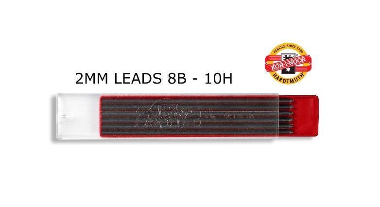 Koh-i-noor 4190 6H 2.0 mm Graphite Leads for Technical Drawing and Retouching. Koh-i-noor 4190 6H 2.0 mm Graphite Leads for Technical Drawing and Retouching.