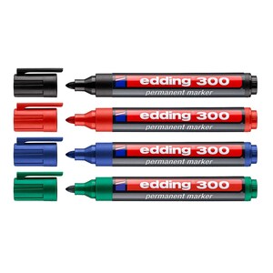 EDDING 300 Pennarello indelebile Punta tonda 1,5-3 mm