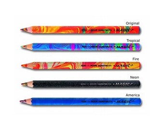 Multicolored Lead Jumbo Colored Pencil Koh-I-Noor Magic 3405 Neon Original Fire Tropical America Multi Color