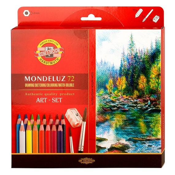 水彩色鉛筆セット Koh-I-Noor Mondeluz 3714 カラークレヨン