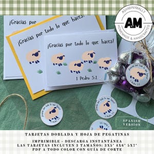 Gratuit pour tous | Tarjeta Doblada | Imprimable | Descarga Instantanea | JW | Regalo Para Ancianos | Pastores del rebaño