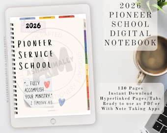 Pioneer Service School Digital Notebook | JW Ministry | PDF