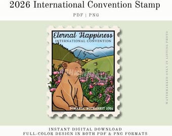 Romania International Convention Stamp | 2026 Eternal Happiness | PDF | PNG | Instant Digital Download | JW