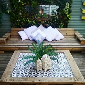 Tiled pallet coffee table image 1