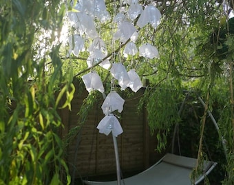 Floating outdoor chandelier