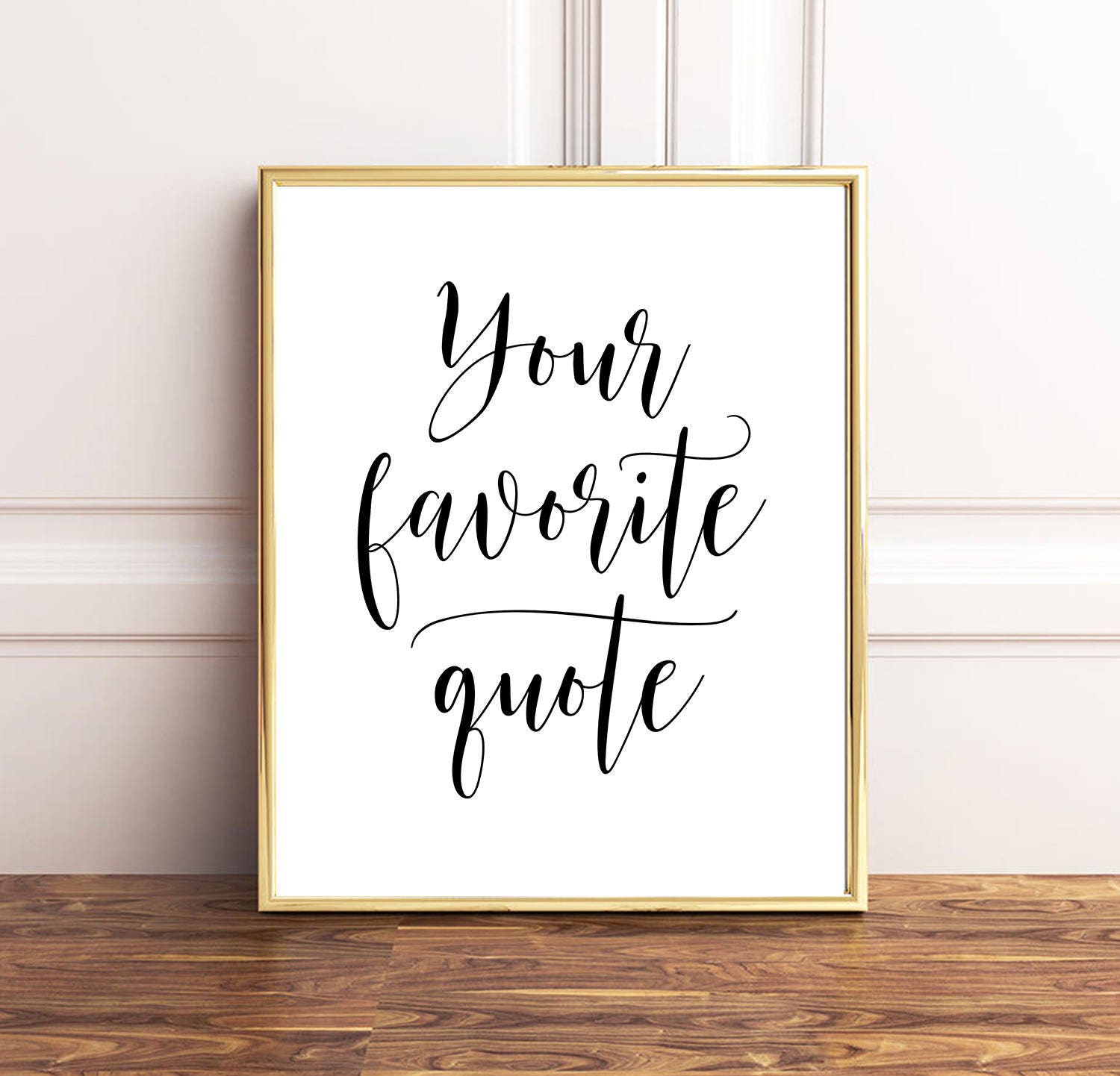 Custom Quote Print Favorite Quote Custom Wall Art Print Etsy