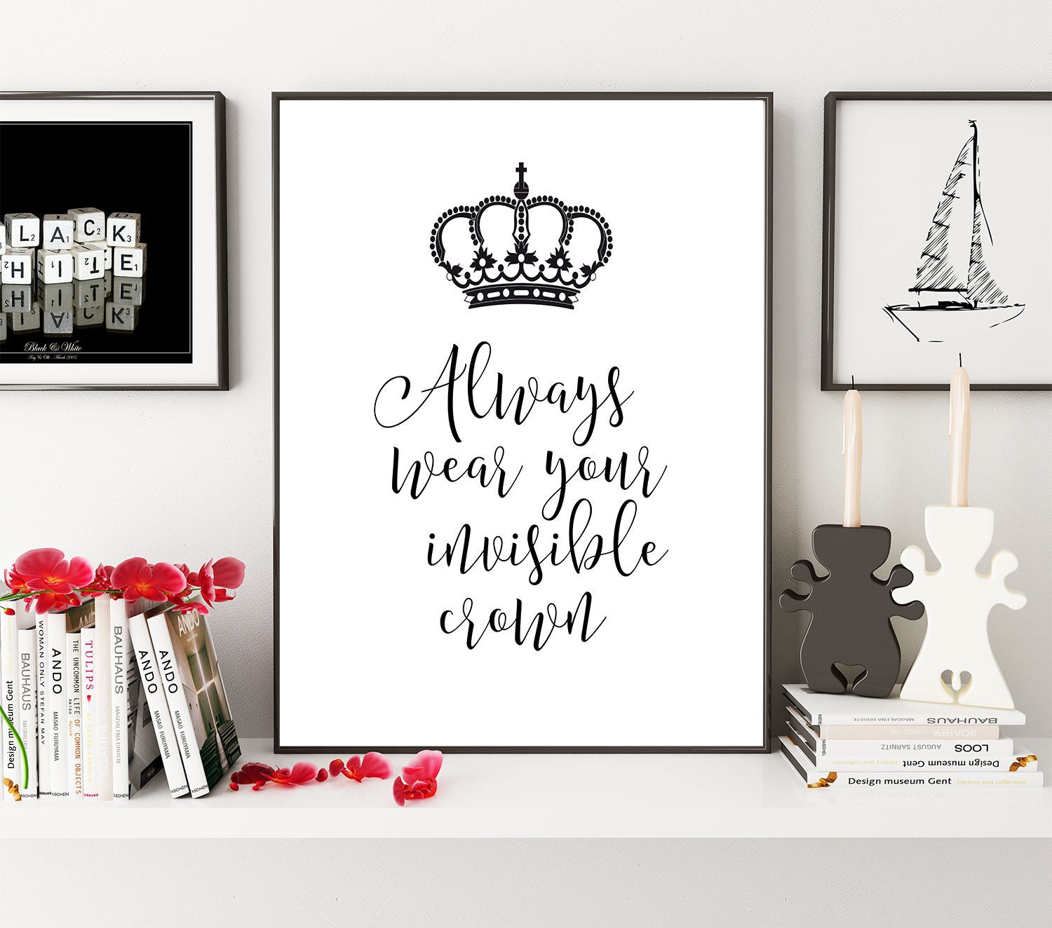 Always Wear Your Invisible Crown Printable Poster | Etsy