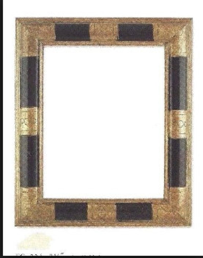 24 X 30 Art Deco Geometric Black Bronze Picture Frame Image 0