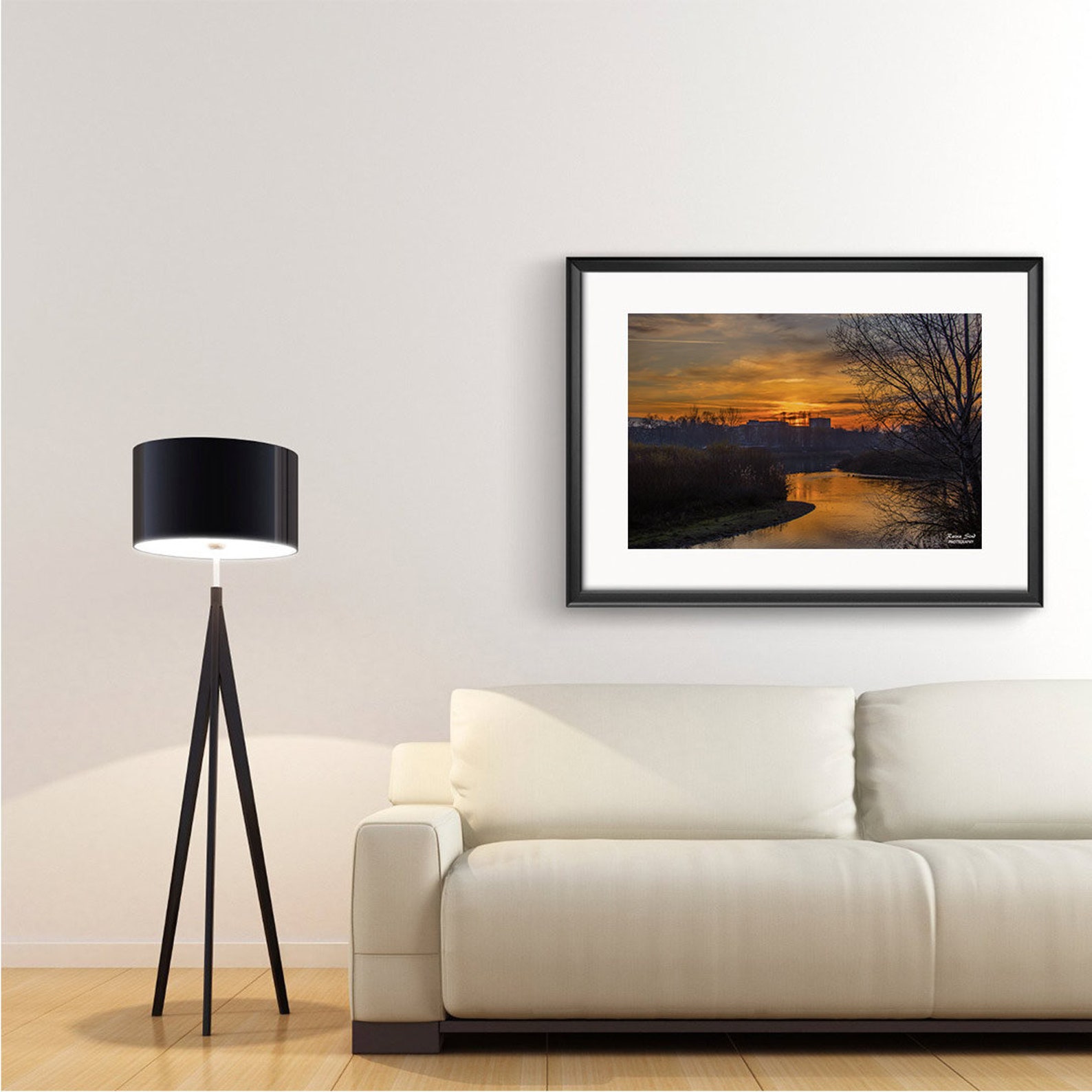 Framed Photography Art Print Sunset Framed Nature Photo on Etsy