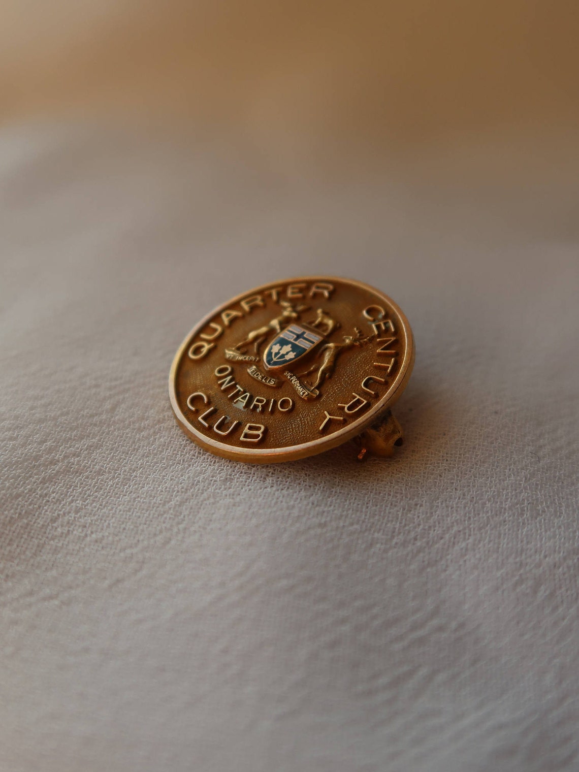 Super Cool Vintage BIRKS 10K Yellow Gold and Enamel Ontario Etsy